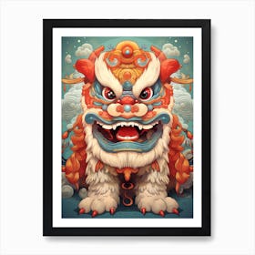 Dragon Dance Chinese Illustration 4 Poster