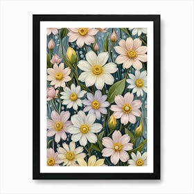 Flowers In The Rain Art Print