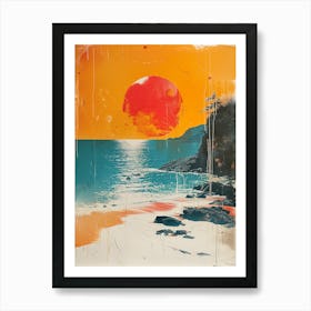 Sunset On The Beach 25 Art Print