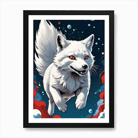 Arctic Fox Art Print