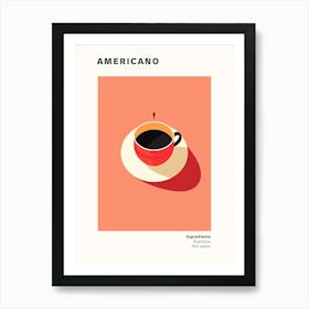 Americano Coffee Art Print