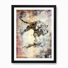 Poster Tiger Africa Wild Animal Illustration Art 08 Art Print