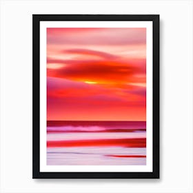 Scarborough Beach, Australia Pink Beach Art Print