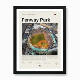 Baseball - Boston Red Sox - Fenways Park 3 Affiche