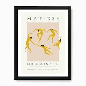 Matisse Abstract Dancing Yellow Art Print