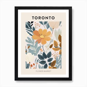 Flower Market Poster Toronto Canada Art Print