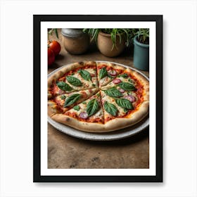 Pizza On A Plate Art Print