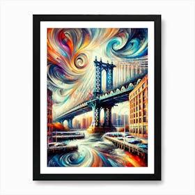 Manhattan Bridge 3 Art Print