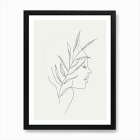 Woman'S Head Art Print