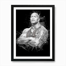 Dwayne Johnson 1 Art Print