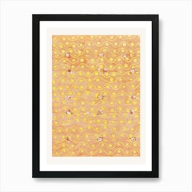 Gold And Orange Framed Print Art Print