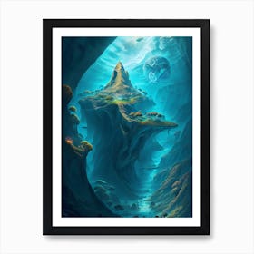 Underwater Island Art Print