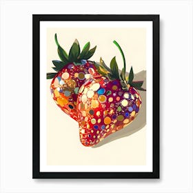 Two Strawberries Art Print