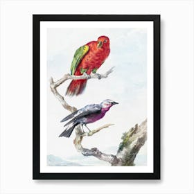 Colorful Vintage Bird Art Print_2835725 Art Print