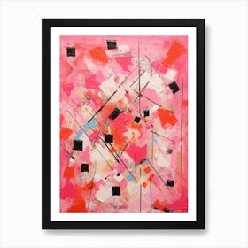 Pink Abstract Fusion Art Print