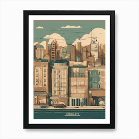 Cityscape 2 VECTOR ART Art Print