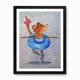 Dancer mouse Art Print