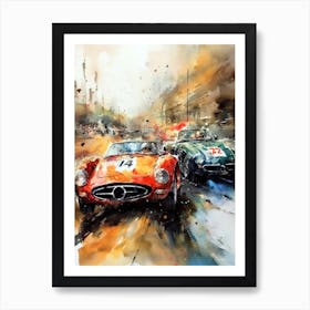 Car racing sport 1 Art Print