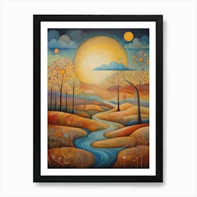 River In The Sky Art Print