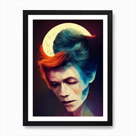 Moonage Daydream Bowie Portrait 2 Art Print