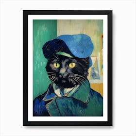 Portrait of a cat, Vincent van Gogh 2 Art Print