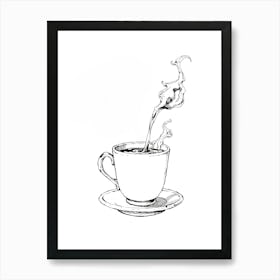 Cup Of Coffee Art Print