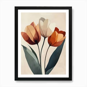 Three Tulips Art Print