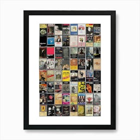 1970s Music Print - Retro Cassette Covers Art Print