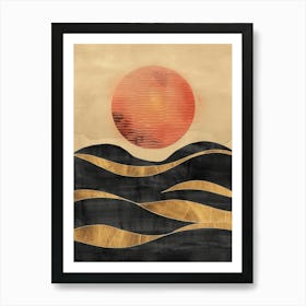 Sunset Over The Ocean 31 Art Print