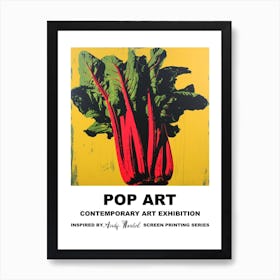 Poster Rhubarb Pop Art 3 Art Print