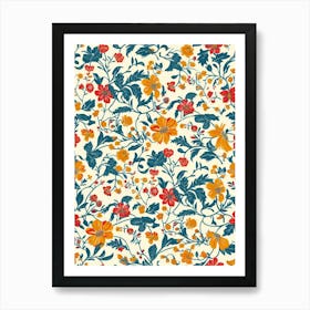 Floral Oasis London Fabrics Floral Pattern 1 Art Print