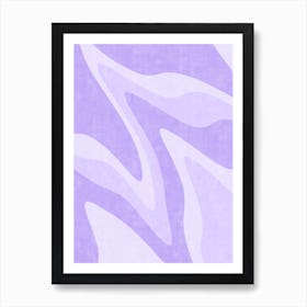 Wavy Purple Art Print
