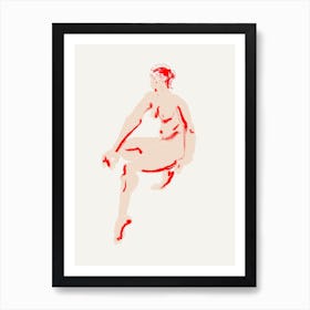 Naked Woman Art Print