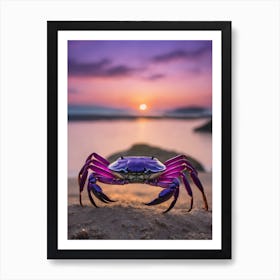 Purple Crab 1 Art Print