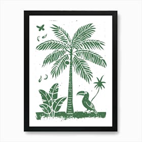 Tropical Palm Tree 1 Art Print