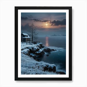 House On The Shore Art Print