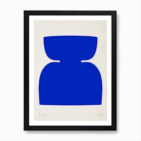 Abstract Object In Vivid Blue Art Print