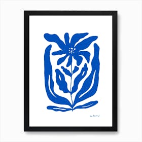 Blue Flower Collection 3 Art Print
