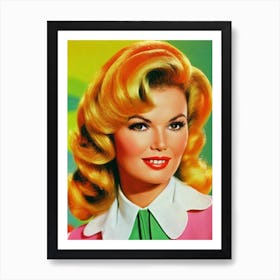 Marsha Mason Colourful Pop Movies Art Movies Art Print