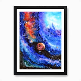 Galaxy Landscape Art Print