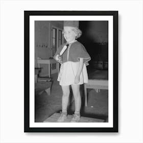 Little Girl At The Casa Grande Valley Farms, Arizona, Wpa (Work Projects Administration) Nursery School Leading Art Print