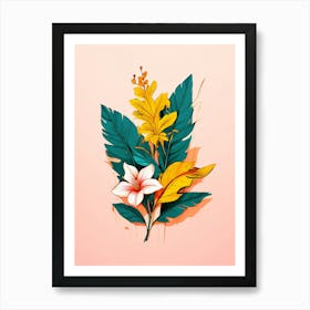 Tropical Flowers 6 Art Print