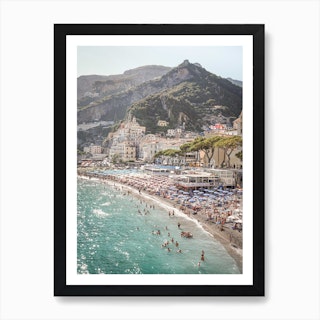 Amalfi Coast Landscape Art Print