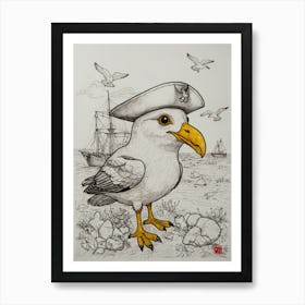 Sailor Bird 1 Art Print