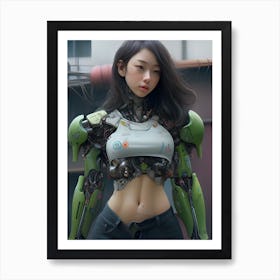 Robot Girl 4 Art Print