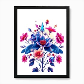 Flowers In A Vase 13 Art Print