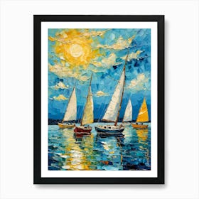 A Small Sailboats 2 Art Print