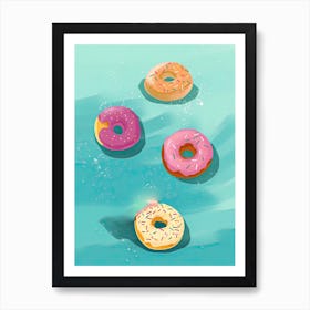 Donut Pool Float 3 Art Print