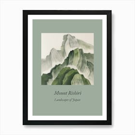 Landscapes Of Japan Mount Rishiri 106 Art Print