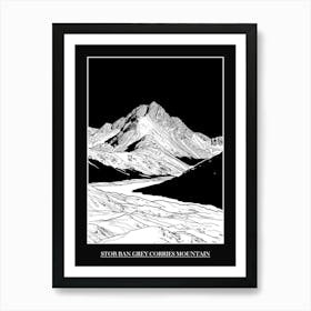 Stob Ban Grey Corries Mountain 3 Poster Art Print